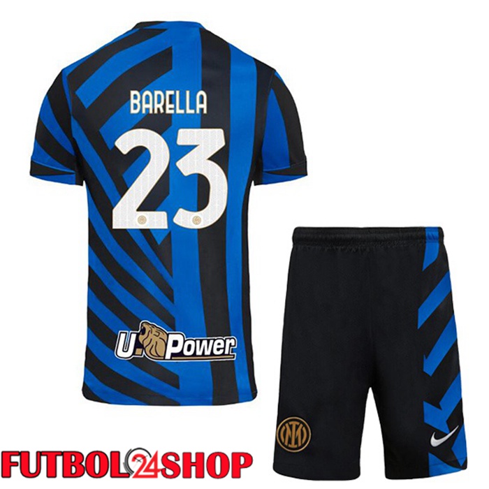 Camisetas Futbol Inter Milan (BARELLA 23) Ninos Primera Azul 2024/2025
