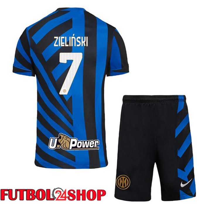 Camisetas Futbol Inter Milan (ZIELIŃSKI 7) Ninos Primera Azul 2024/2025