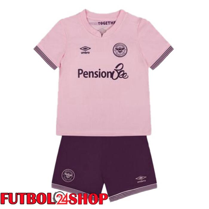 Camisetas De Futbol Brentford FC Ninos Segunda Rosado 2024/2025