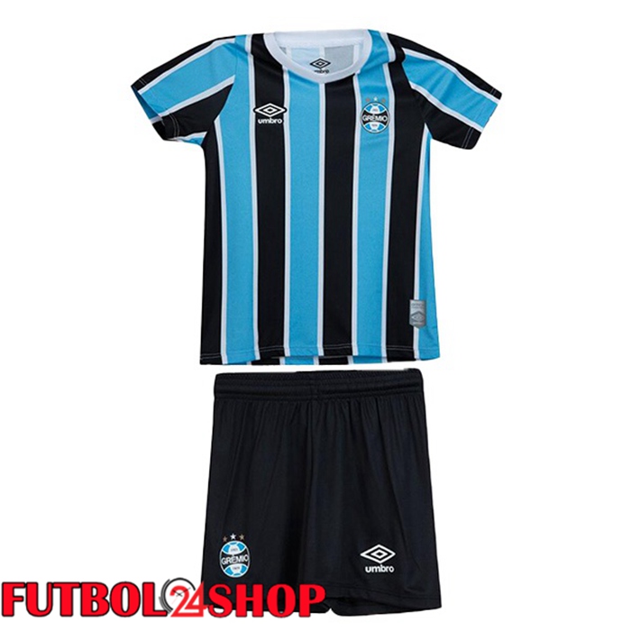 Camisetas De Futbol Gremio Ninos Primera Negro Azul 2024/2025