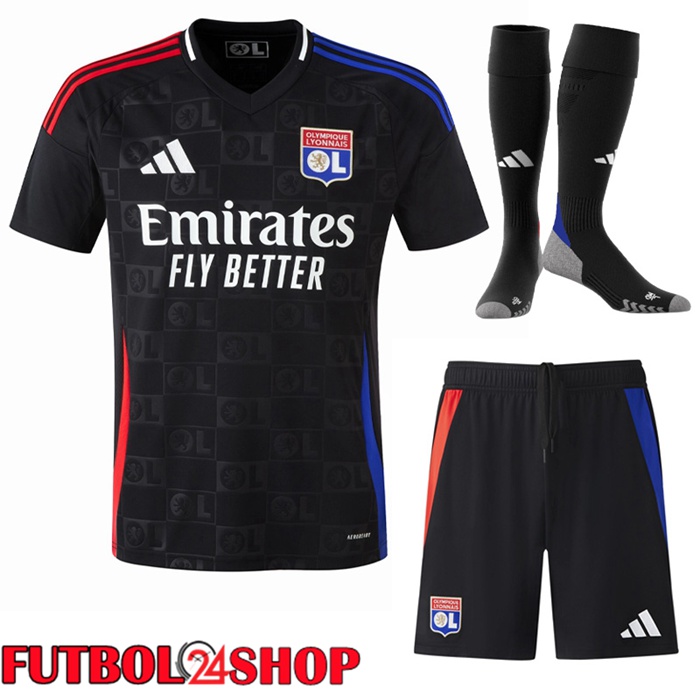 Camisetas Futbol lyon OL Segunda (Cortos + Calcetines) 2024/2025