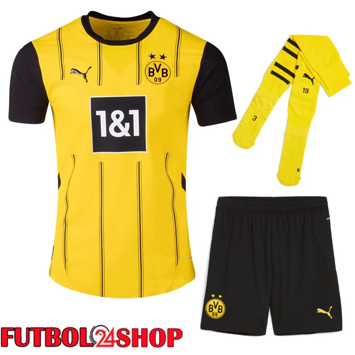 Camisetas Futbol Dortmund BVB Primera (Cortos + Calcetines) 2024/2025