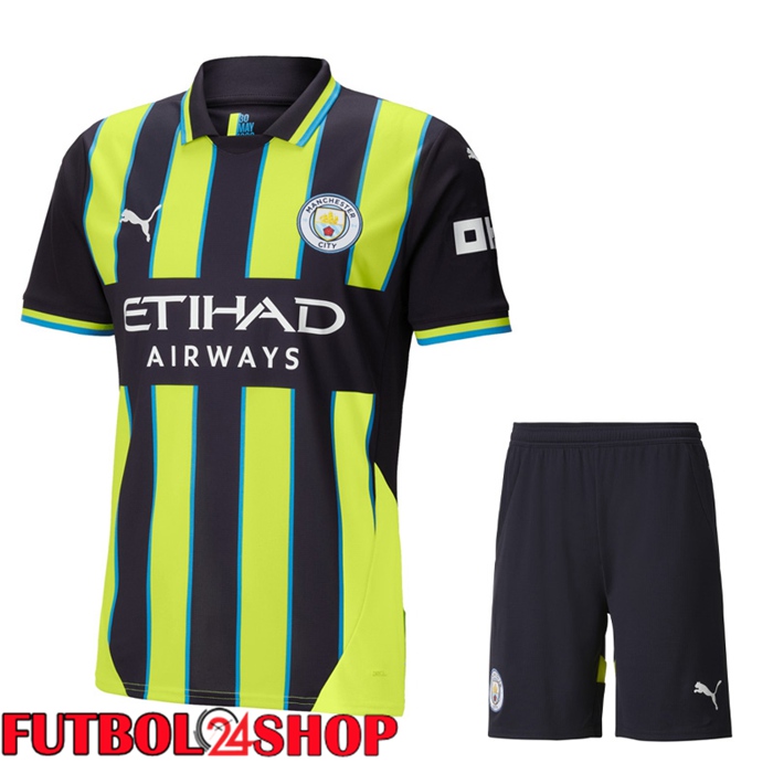 Camisetas De Futbol Manchester City Segunda + Cortos 2024/2025
