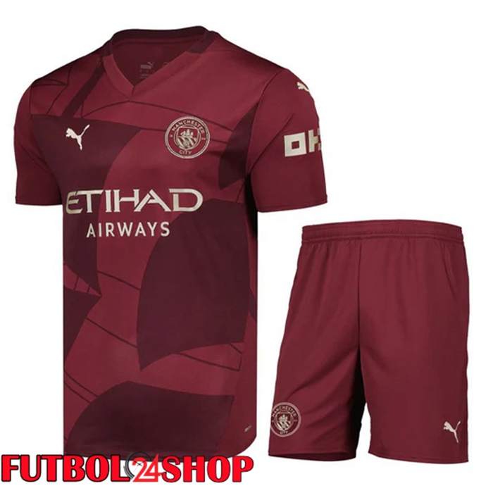 Camisetas De Futbol Manchester City Tercera + Cortos 2024/2025