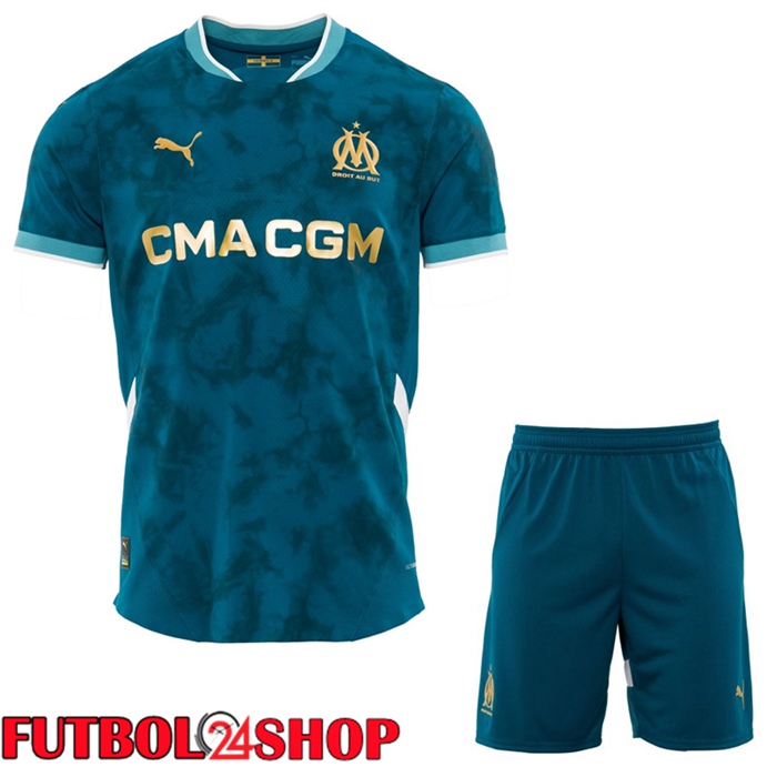 Camisetas De Futbol Marsella OM Segunda + Cortos 2024/2025
