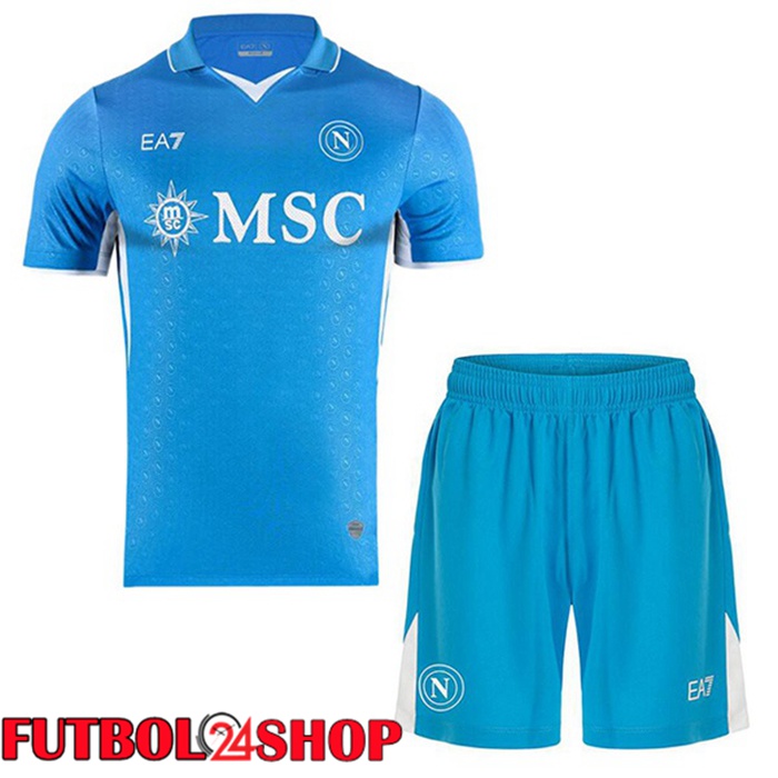 Camisetas De Futbol SSC Napoli Ninos Primera Azul 2024/2025