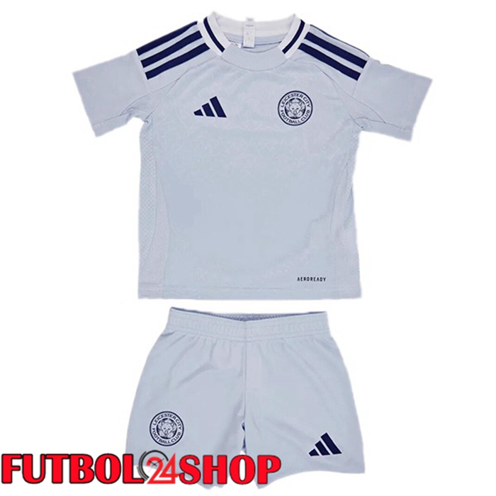 Camisetas De Futbol Leicester City Ninos Tercera Gris 2024/2025
