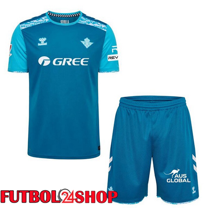Camisetas De Futbol Real Betis Ninos Tercera Azul 2024/2025