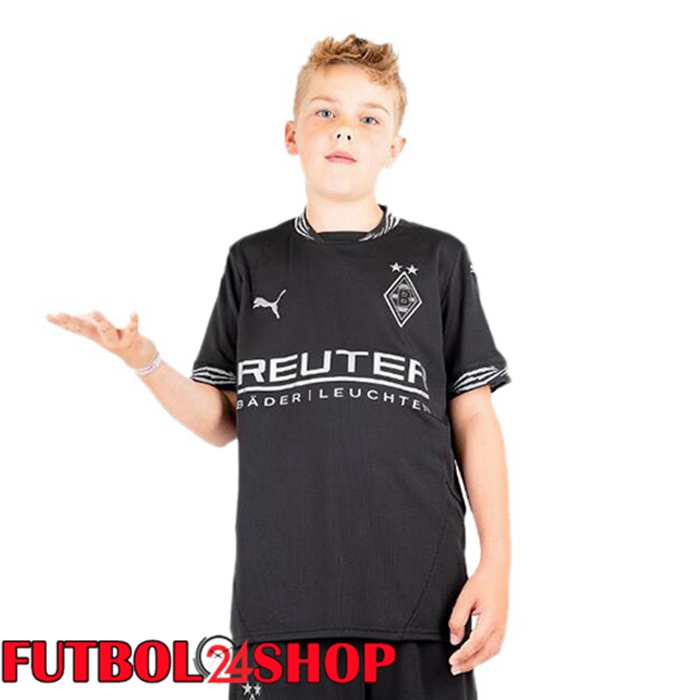 Camisetas De Futbol Monchengladbach Ninos Tercera Negro 2024/2025