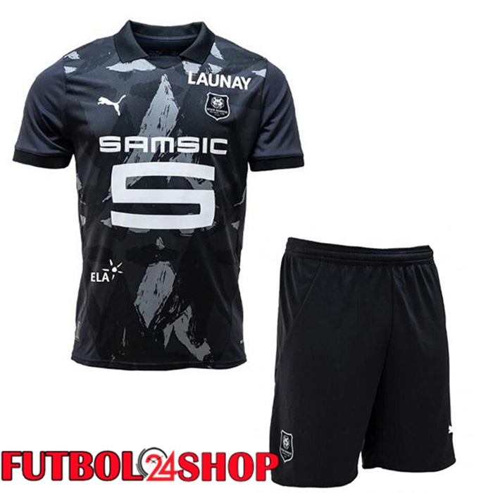 Camisetas De Futbol Stade Rennais Ninos Tercera Negro 2024/2025