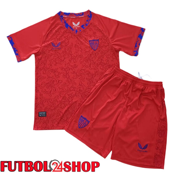 Camisetas De Futbol Sevilla Ninos Segunda 2024/2025