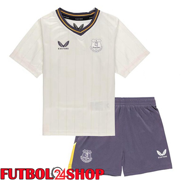 Camisetas De Futbol Everton Ninos Tercera Blanco 2024/2025