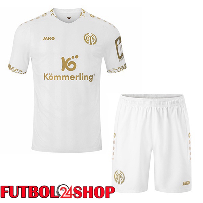 Camisetas De Futbol FSV Mainz 05 Ninos Tercera Blanco 2024/2025