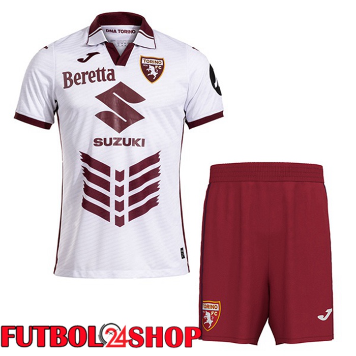 Camisetas De Futbol Torino FC Ninos Segunda Blanco 2024/2025