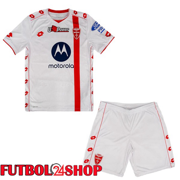 Camisetas De Futbol AC Monza Ninos Segunda Blanco 2024/2025