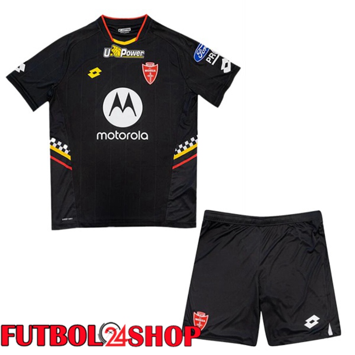 Camisetas De Futbol AC Monza Ninos Tercera Negro 2024/2025
