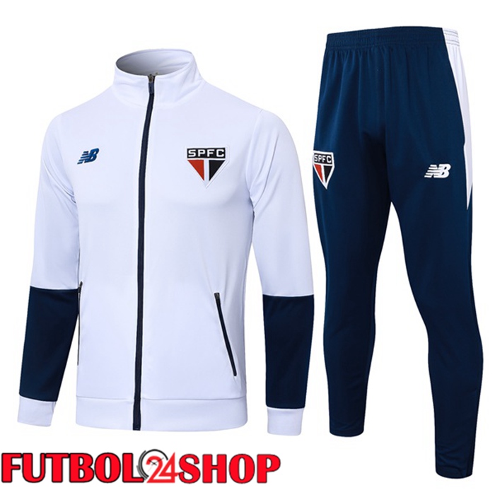 Chandal Futbol - Chaqueta Sao Paulo FC Blanco 2024/2025