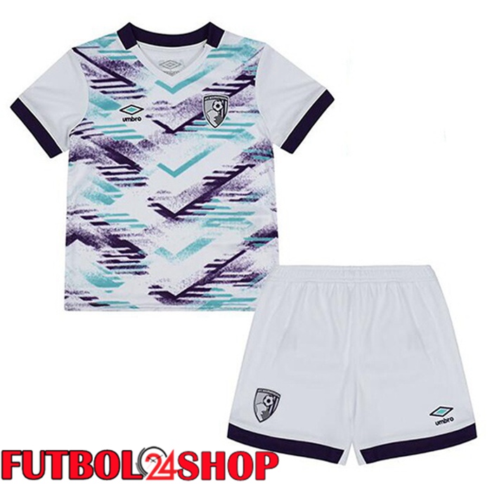 Camisetas De Futbol AFC Bournemouth Ninos Segunda Blanco 2024/2025