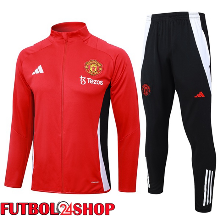 Chandal Equipos De Futbol - Chaqueta Manchester United Rojo 2024/2025