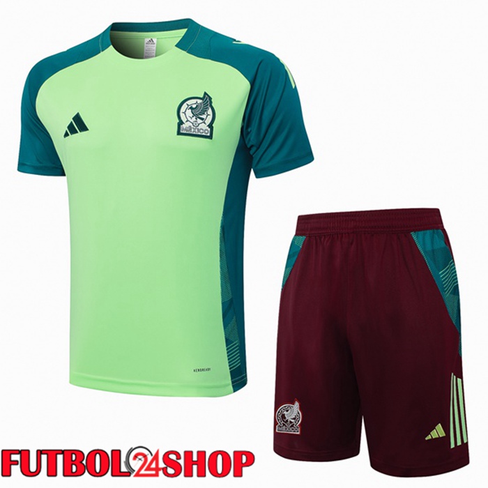 Camiseta Entrenamiento México + Cortos Verde 2024/2025