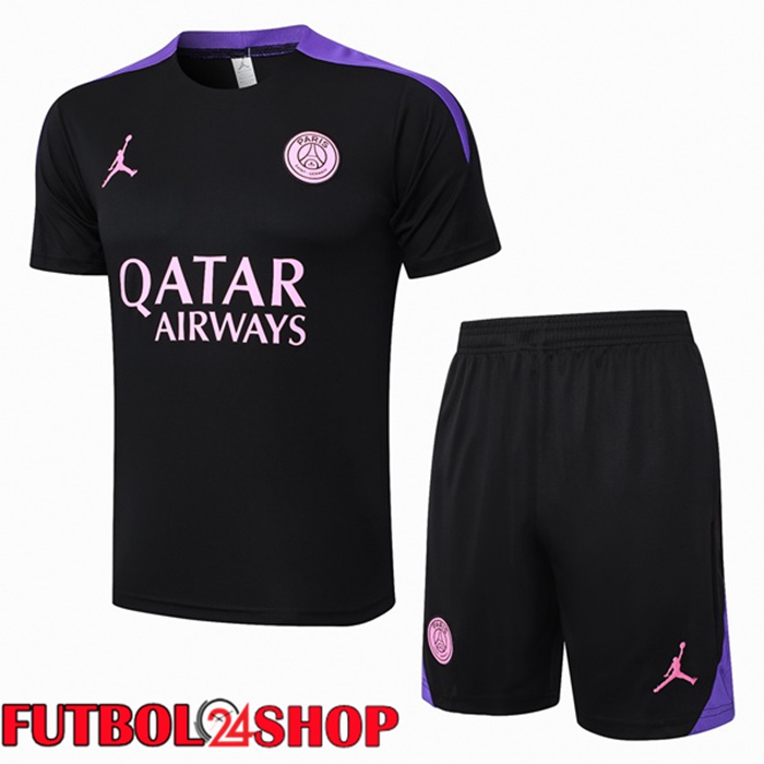 Camiseta Entrenamiento Paris PSG + Cortos Negro 2024/2025