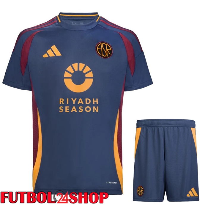 Camisetas De Futbol AS Roma Tercera + Cortos 2024/2025