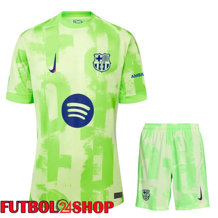 Camisetas De Futbol FC Barcelona Tercera + Cortos 2024/2025