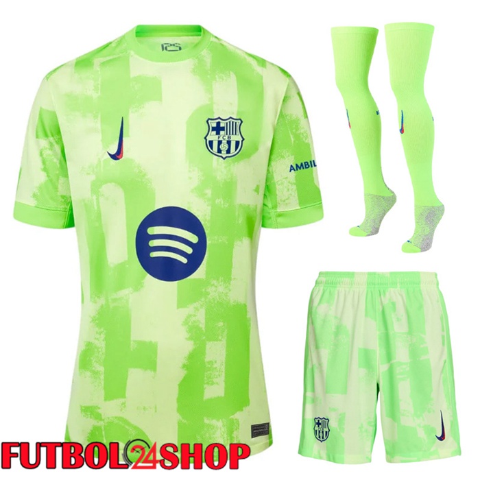 Camisetas De Futbol FC Barcelona Tercera (Cortos + Calcetines) 2024/2025
