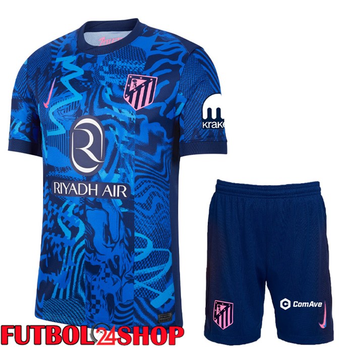 Camisetas De Futbol Atletico Madrid Tercera + Cortos 2024/2025