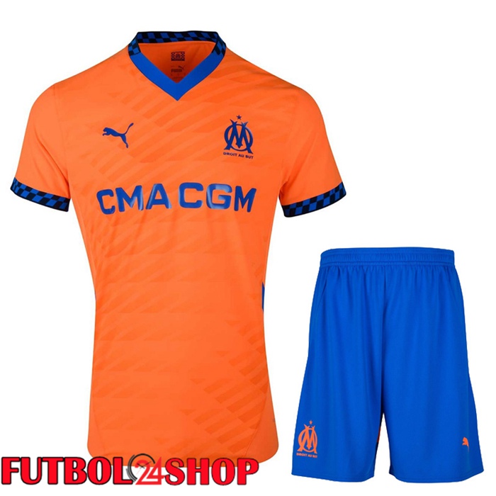 Camisetas De Futbol Marsella OM Tercera + Cortos 2024/2025