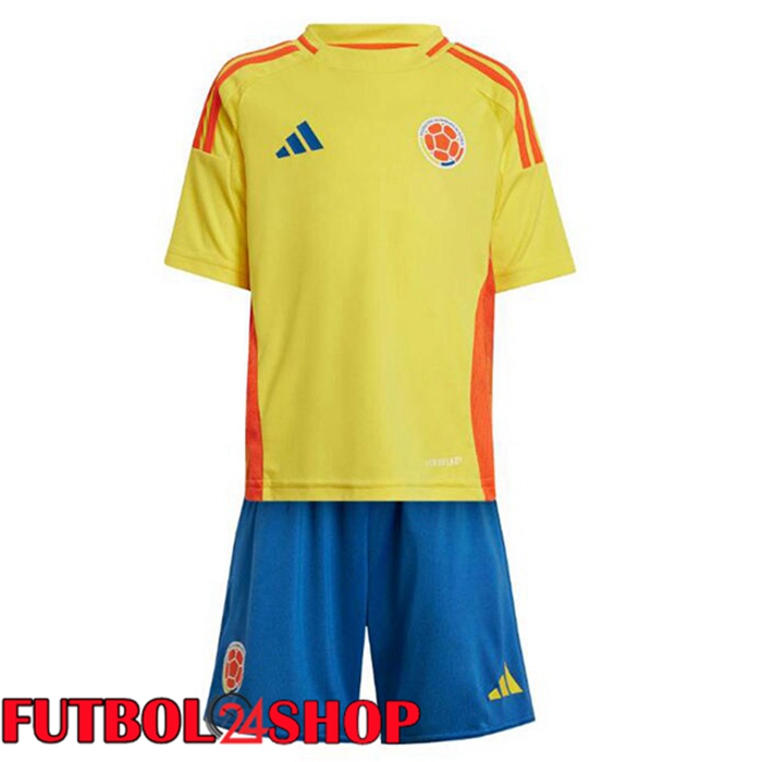 Camisetas De Futbol Colombia Ninos Primera Amarillo 2024/2025