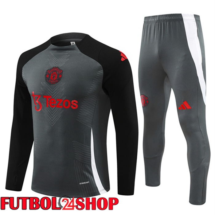 Chandal Equipos De Futbol Manchester United Negro Gris 2024/2025