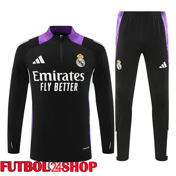 Chandal Equipos De Futbol Real Madrid Púrpura Negro 2024/2025