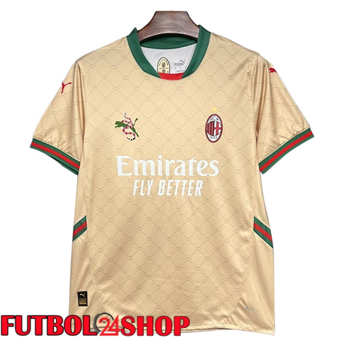 Camisetas De Futbol AC Milan Edición Especial Amarillo 2024/2025