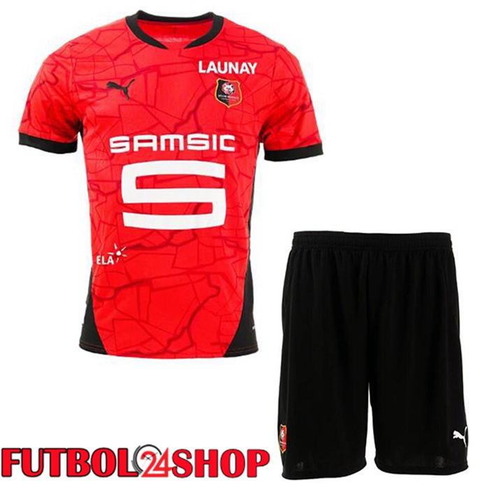 Camisetas De Futbol Stade Rennais Ninos Primera Rojo 2024/2025