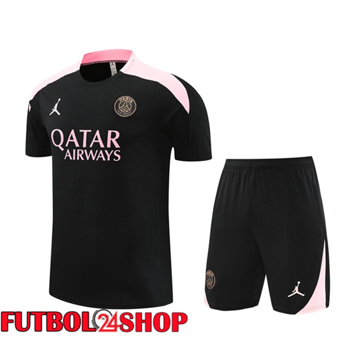 Camiseta Entrenamiento Paris PSG + Cortos Negro 2024/2025
