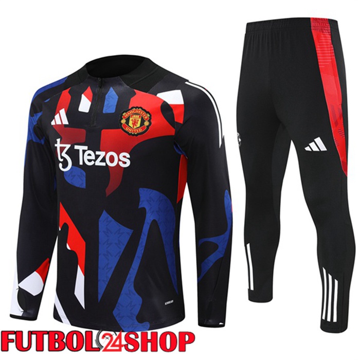 Chandal Equipos De Futbol Manchester United Negro Rojo 2024/2025
