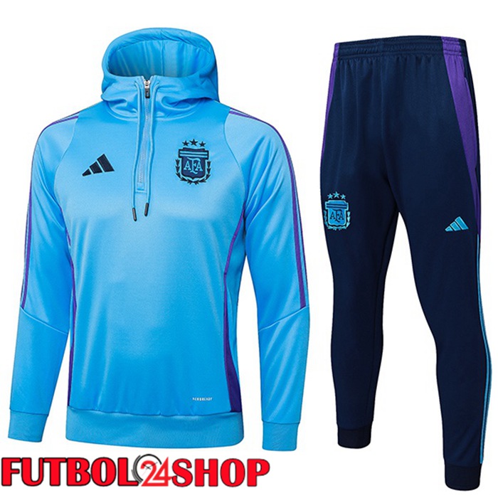 Chandal Futbol - Sudadera Con Capucha Argentina Azul 2024/2025