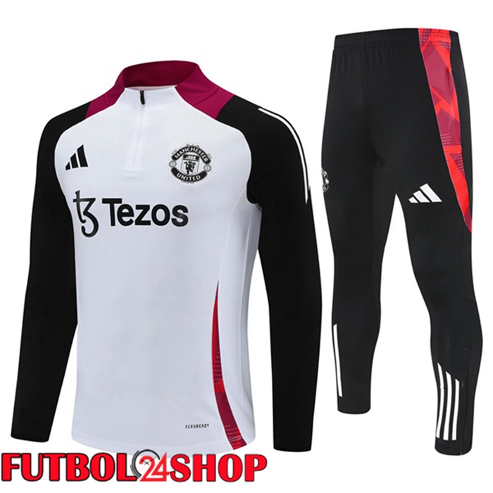 Chandal Futbol Manchester United Blanco Negro 2025/2026