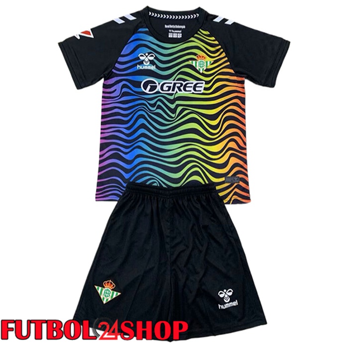 Camisetas De Futbol Real Betis Ninos Portero Negro 2024/2025