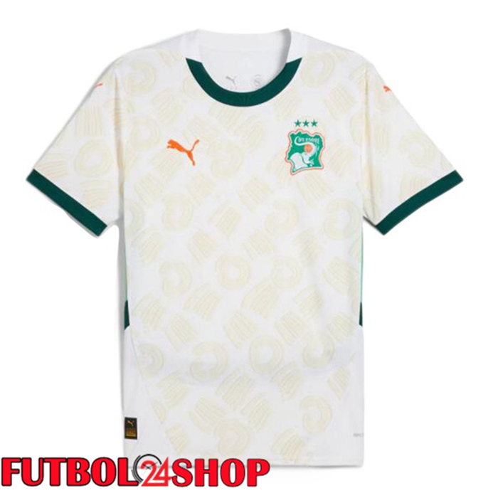 Camiseta Nacional Costa De Marfil Segunda Blanco 2024/2025