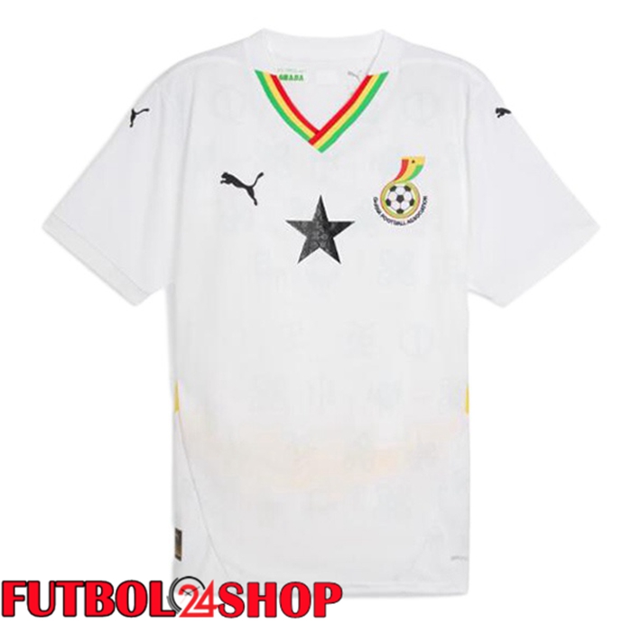 Camiseta Nacional Ghana Primera Blanco 2024/2025