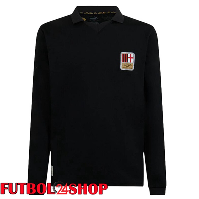 Camiseta AC Milan Edición 125 Aniversario Portero Manga Larga Negro 2024/2025