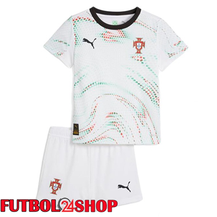 Camisetas De Futbol Portugal Ninos Segunda Blanco 2025/2026