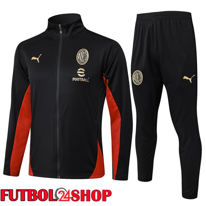 Chandal Futbol - Chaqueta AC Milan Negro 2025/2026