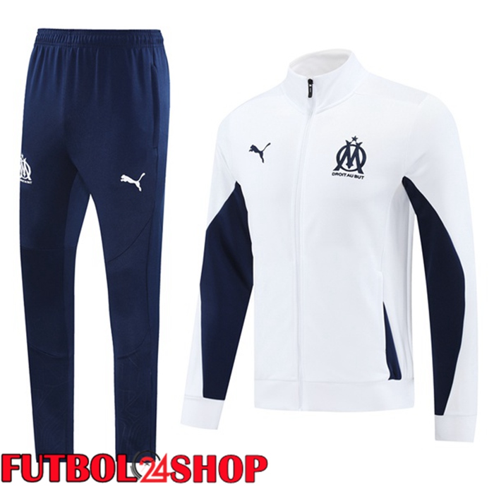 Chandal Futbol - Chaqueta Marsella OM Blanco 2025/2026