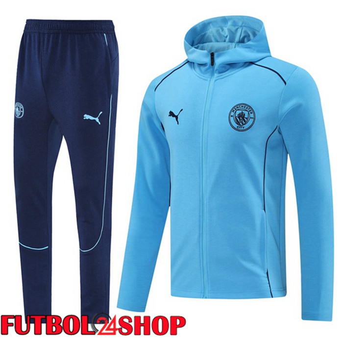 Chandal Futbol - Rompevientos Manchester City Azul 2025/2026