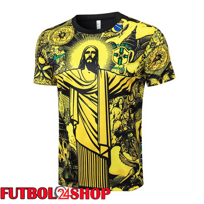 Camiseta Entrenamiento Brasil Amarillo 2024/2025