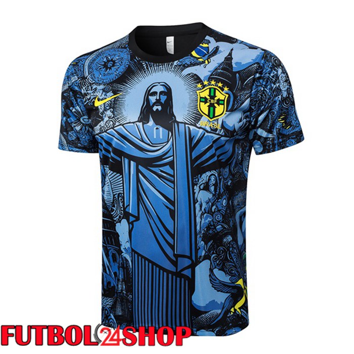 Camiseta Entrenamiento Brasil Azul 2024/2025