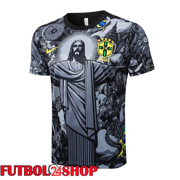 Camiseta Entrenamiento Brasil Negro 2024/2025